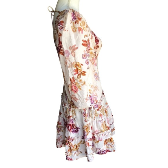 En Saison Elma Mini Dress Floral Smocked Boho Small - Picture 8 of 14
